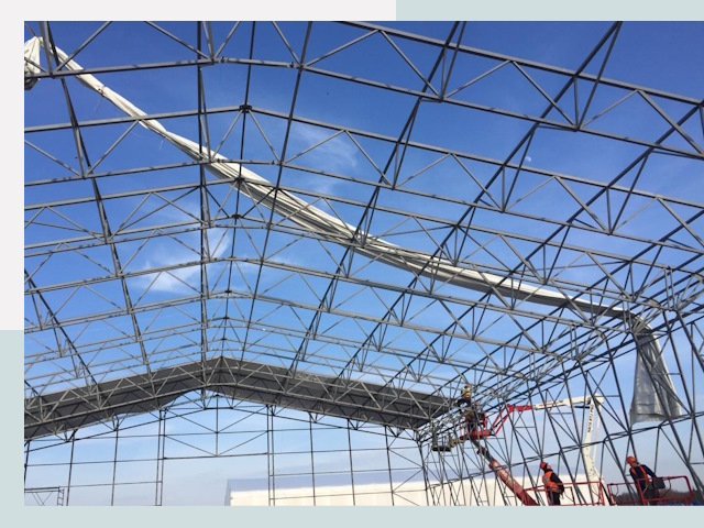 Шатровые ангары от 621 руб. в Октябрьском и Башкирии