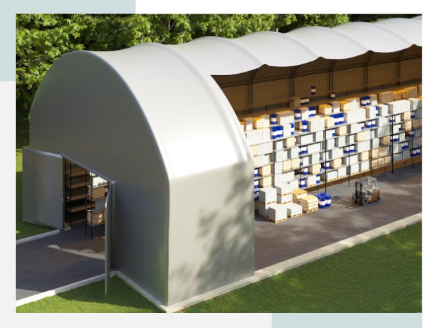 Тентовые ангары в Октябрьском