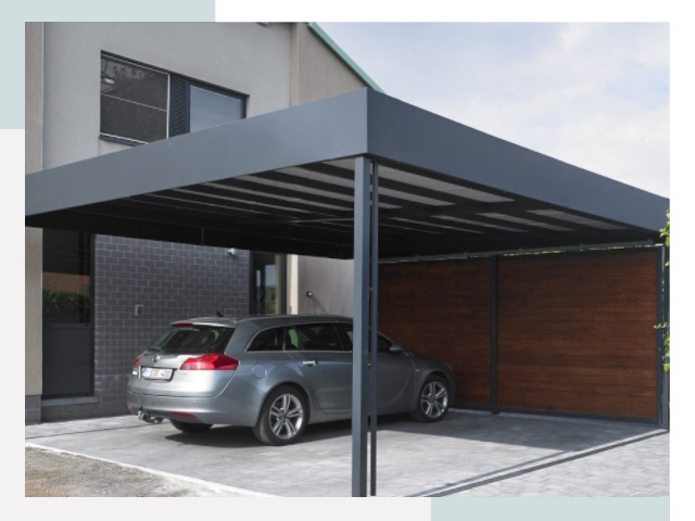 Металлические навесы в Октябрьском