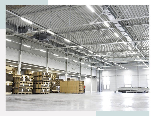 Освещение ангаров в Октябрьском