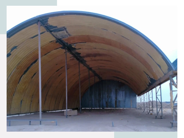 Реконструкция ангаров в Октябрьском