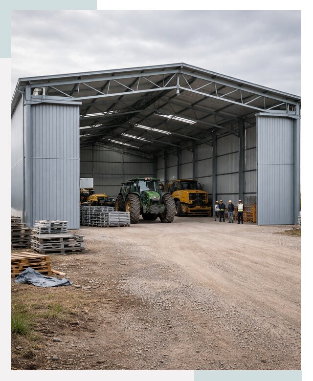 Ангары для сельхозтехники в Октябрьском от 20714 р. | СтальСтрой-Ктб