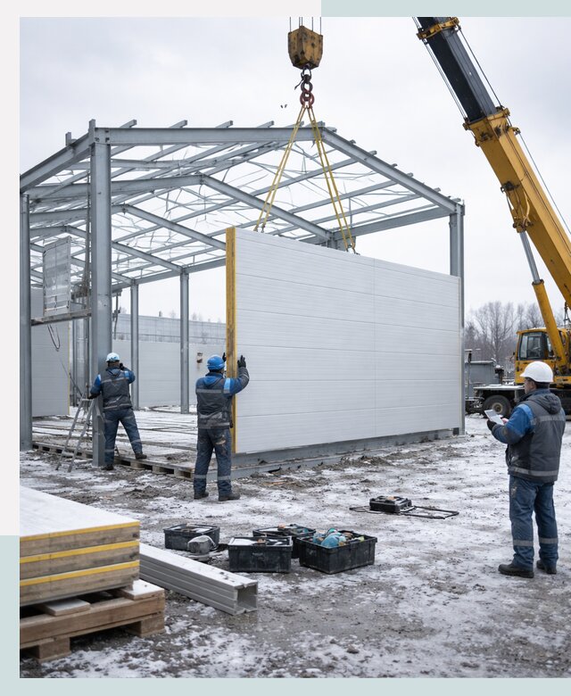 Строительство холодильных складов под ключ в Октябрьском