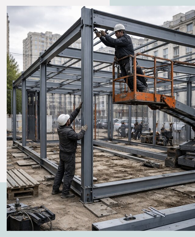 Строительство и монтаж торговых павильонов под ключ в Октябрьском