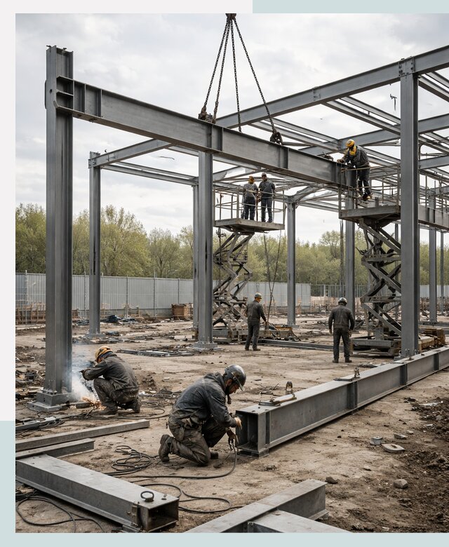 Строительство выставочных павильонов из металлоконструкций в Октябрьском